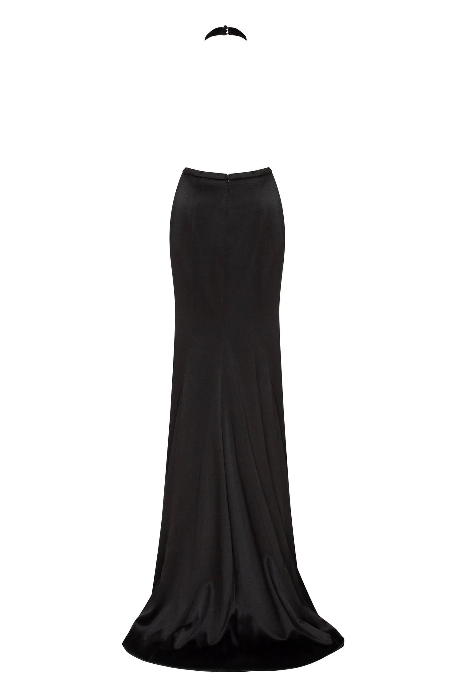 Black Mock neck sleeveless high slit dress sold by Milla product image thumbnail 3