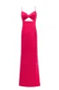 Twisted cutout fuchsia bodice maxi dress sold by Milla