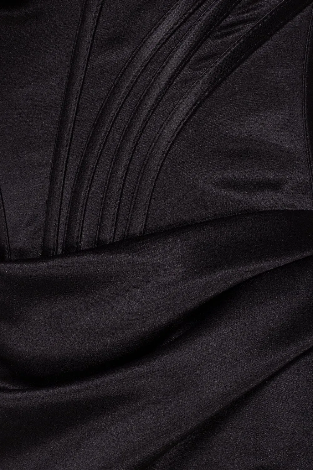 Black Princess strapless gown with thigh slit sold by Milla product image thumbnail 4