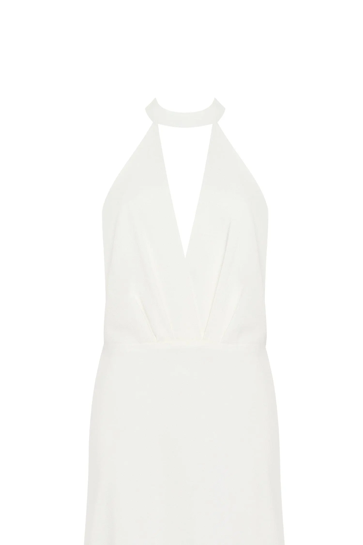 Lovely white halterneck satin maxi dress, Xo Xo sold by Milla product image thumbnail 5