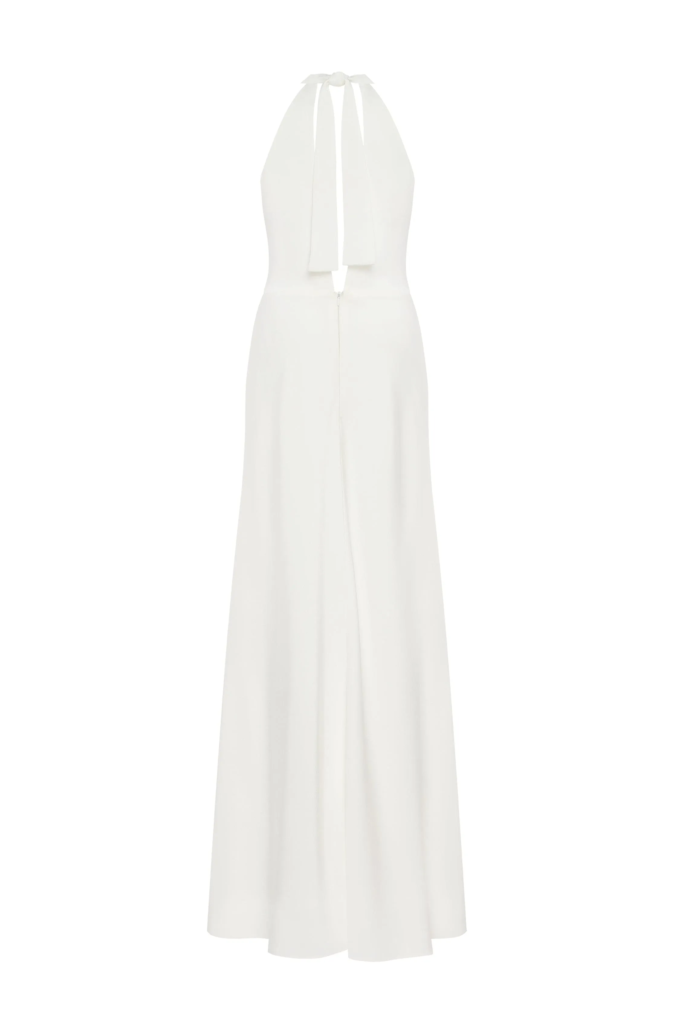 Lovely white halterneck satin maxi dress, Xo Xo sold by Milla product image thumbnail 3