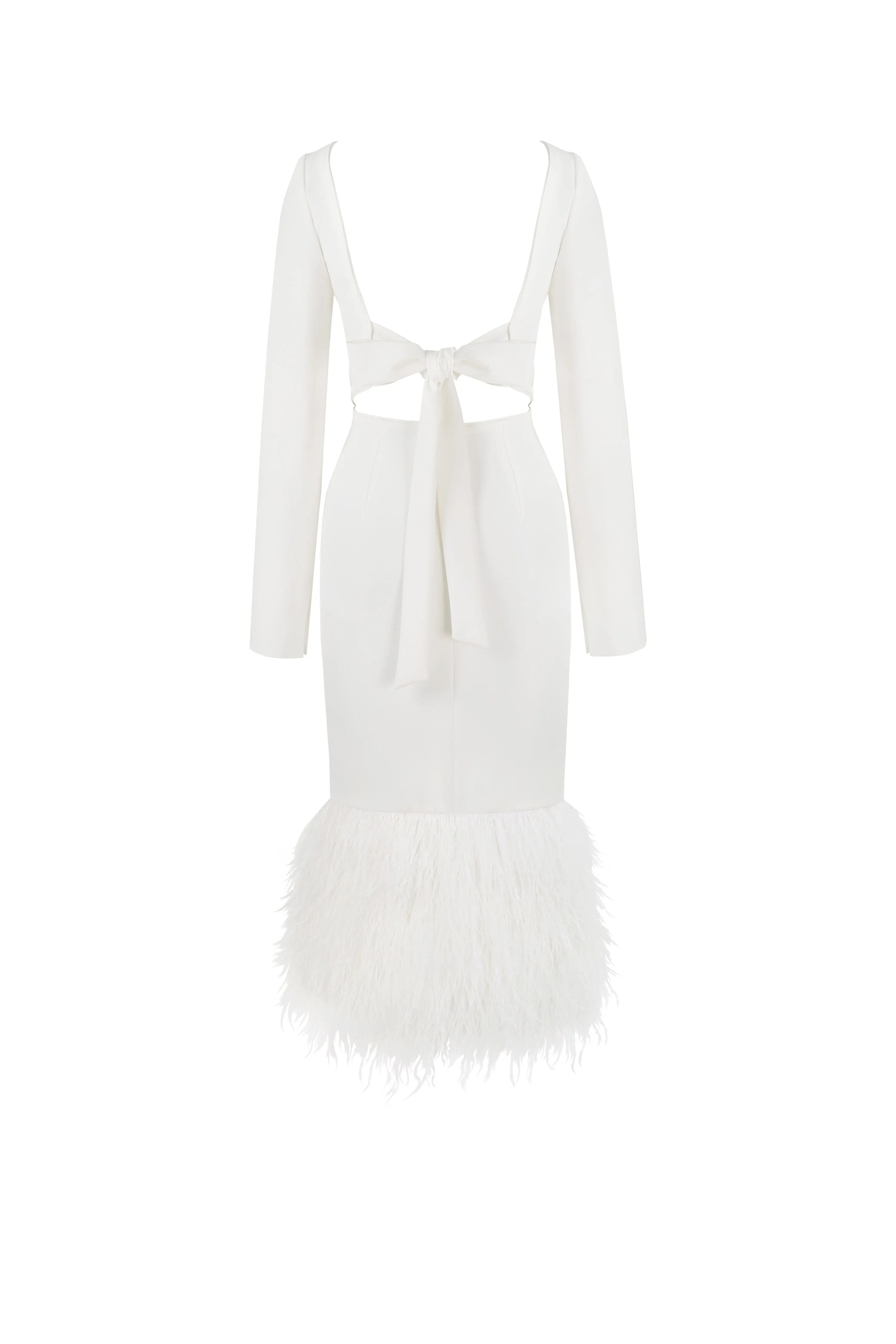 Glamorous feather-trimmed midi dress sold by Milla product image thumbnail 3