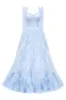Light Blue All Ruffled Up Evening Fluffy Dress sold by Milla