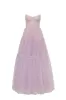 Lavender tulle maxi dress with ruffled skirt, Garden of Eden sold by Milla