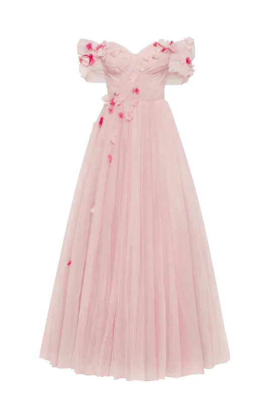 Misty rose tulle princess-like dress sold by Milla