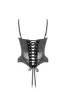 Sensational spaghetti straps sequined gray corset sold by Milla
