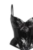 Sensational spaghetti straps sequined black corset sold by Milla