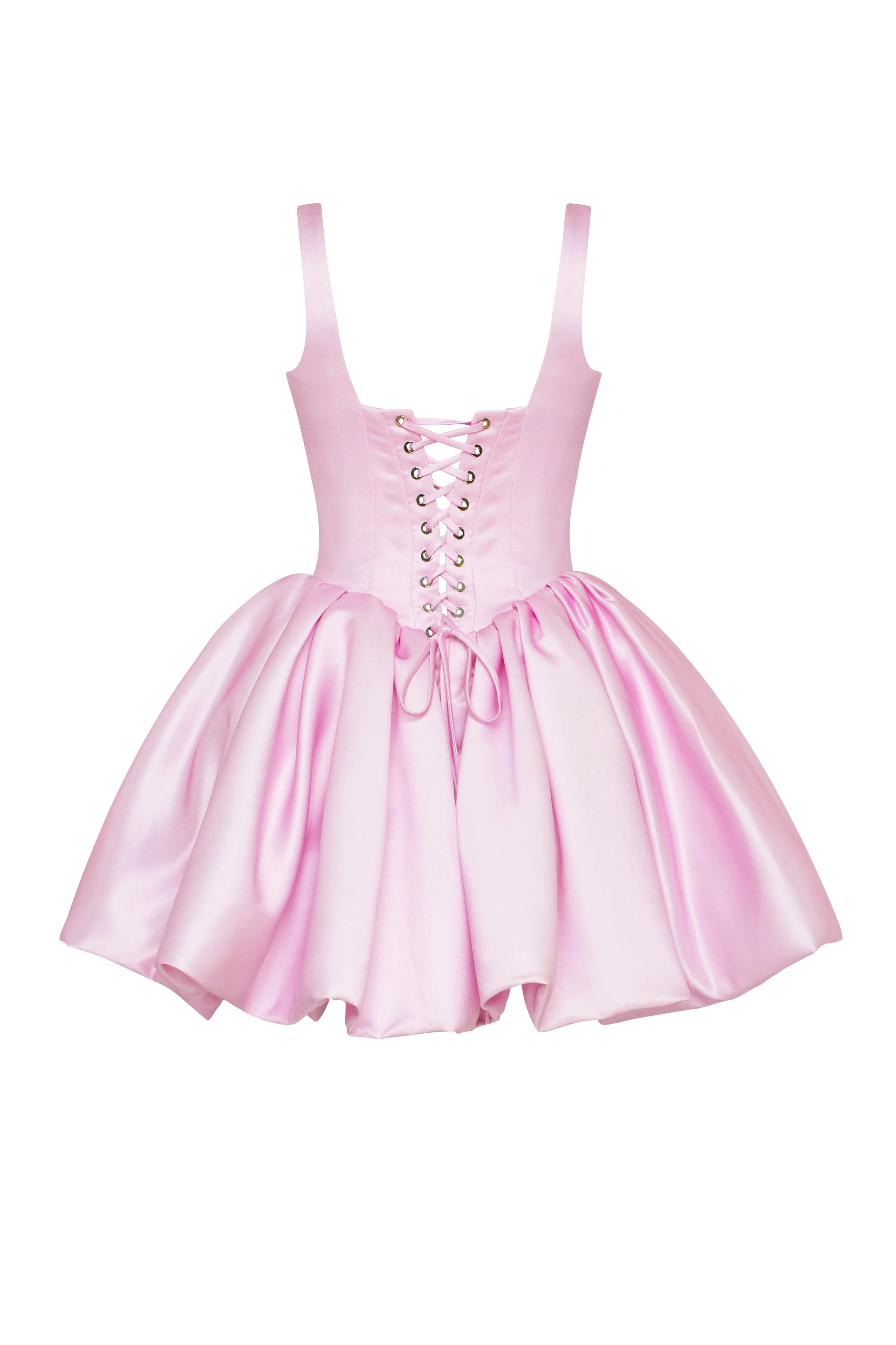 Adorable pink mini dress with puffy skirt, Glow-Up sold by Milla product image thumbnail 3