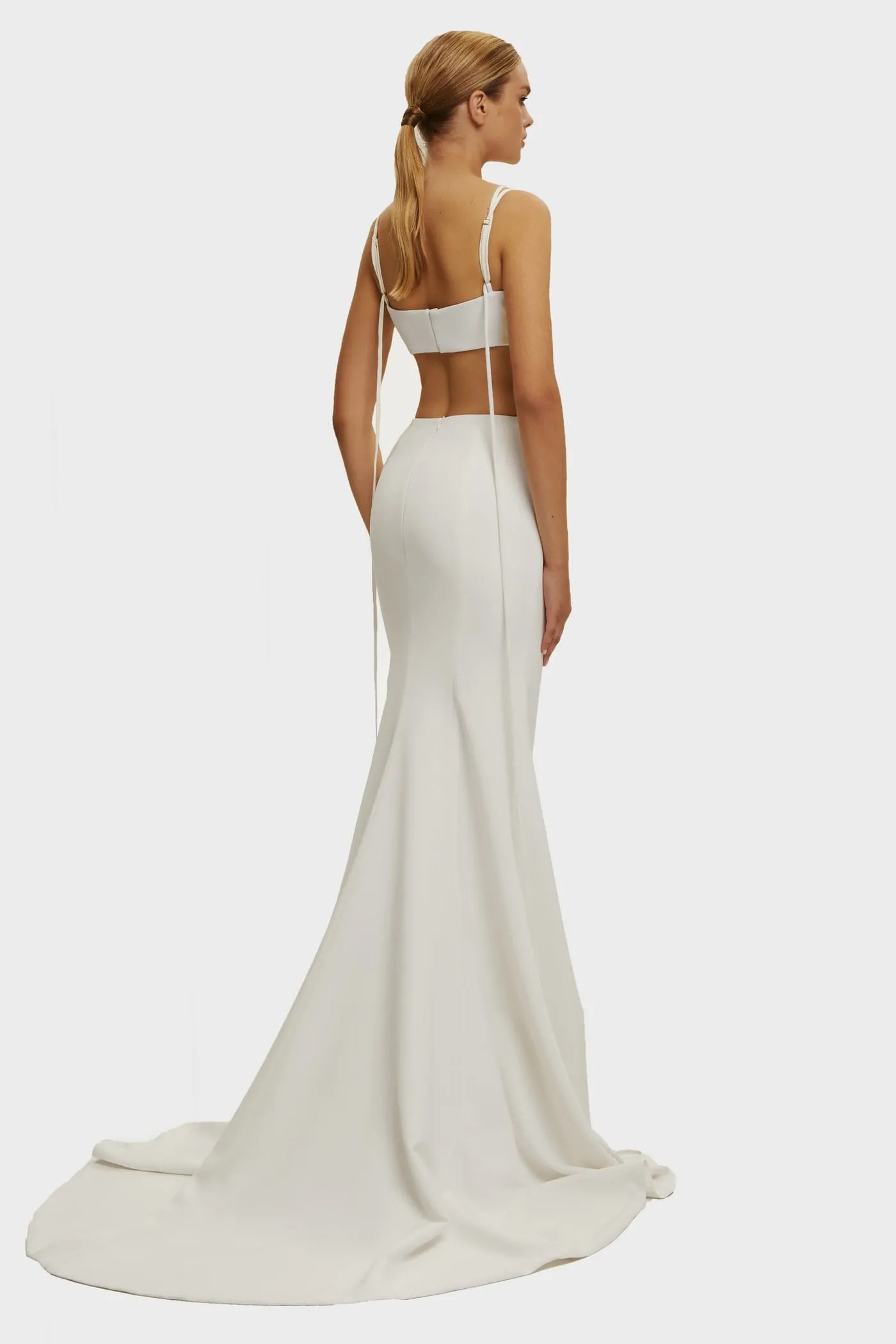 White Casual side cut out maxi dress sold by Milla product image thumbnail 4