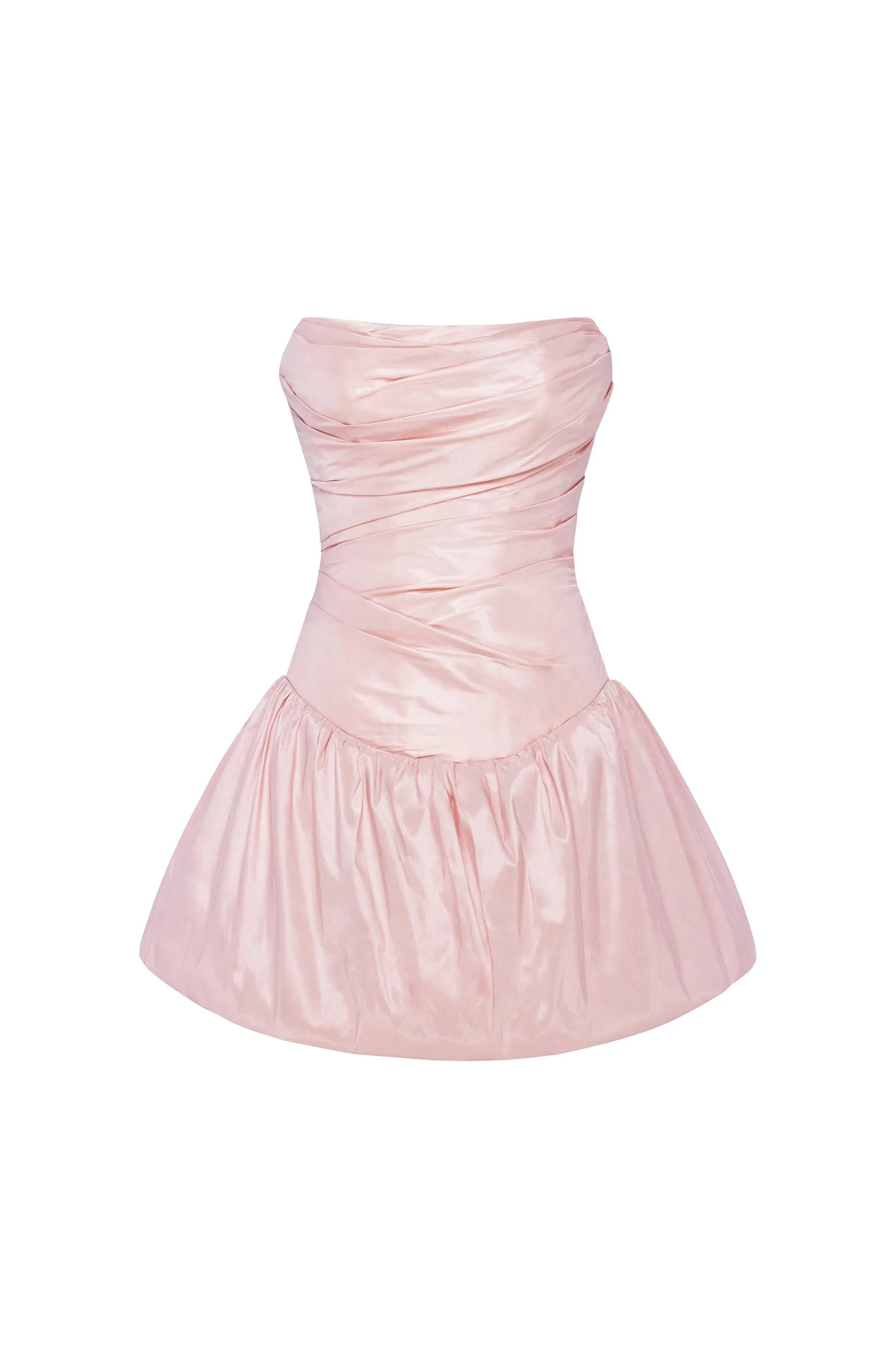 Rosy glow bubble mini dress, Glow-Up sold by Milla