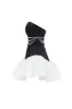 Swan-like mini corset dress, Glow-Up sold by Milla
