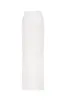 Refined fitted white maxi skirt with a slit, Midnight Walk sold by Milla