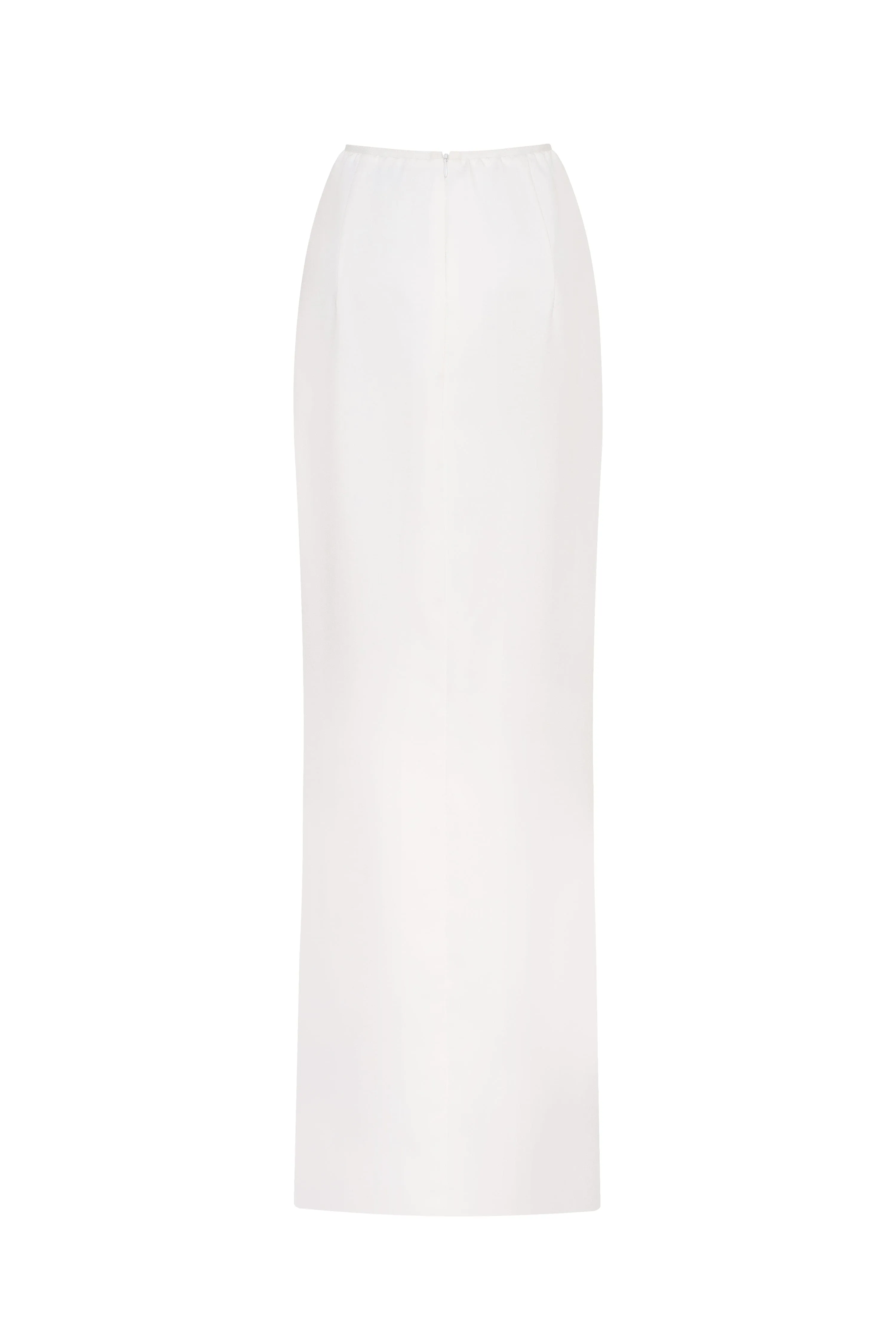 Refined fitted white maxi skirt with a slit, Midnight Walk sold by Milla product image thumbnail 3