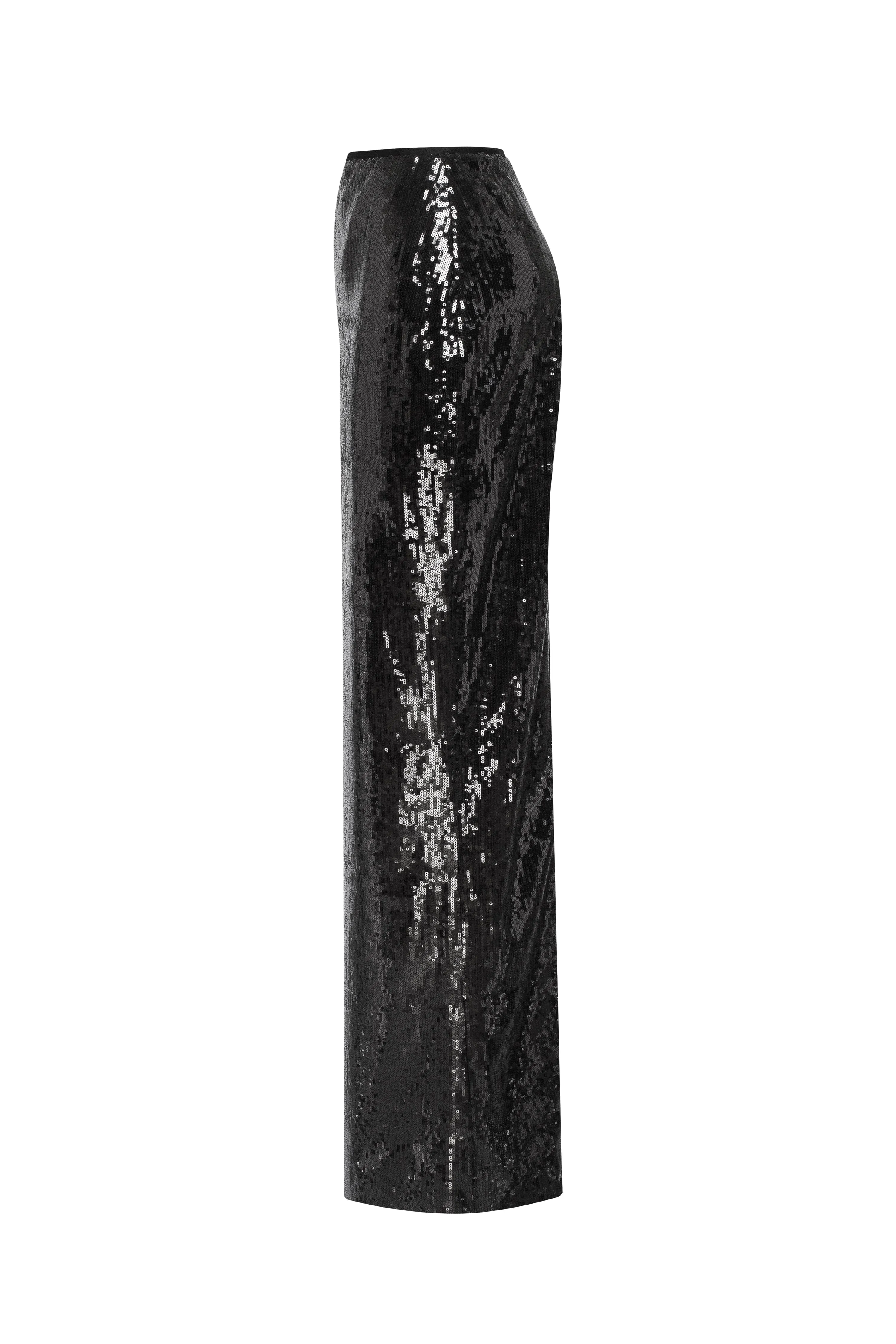 Dramatic fitted sequined black maxi skirt, Midnight Walk sold by Milla product image thumbnail 5