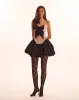 Ballon taffeta black mini skirt, Parisienne sold by Milla