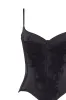 Obsidian lace corset, Parisienne sold by Milla