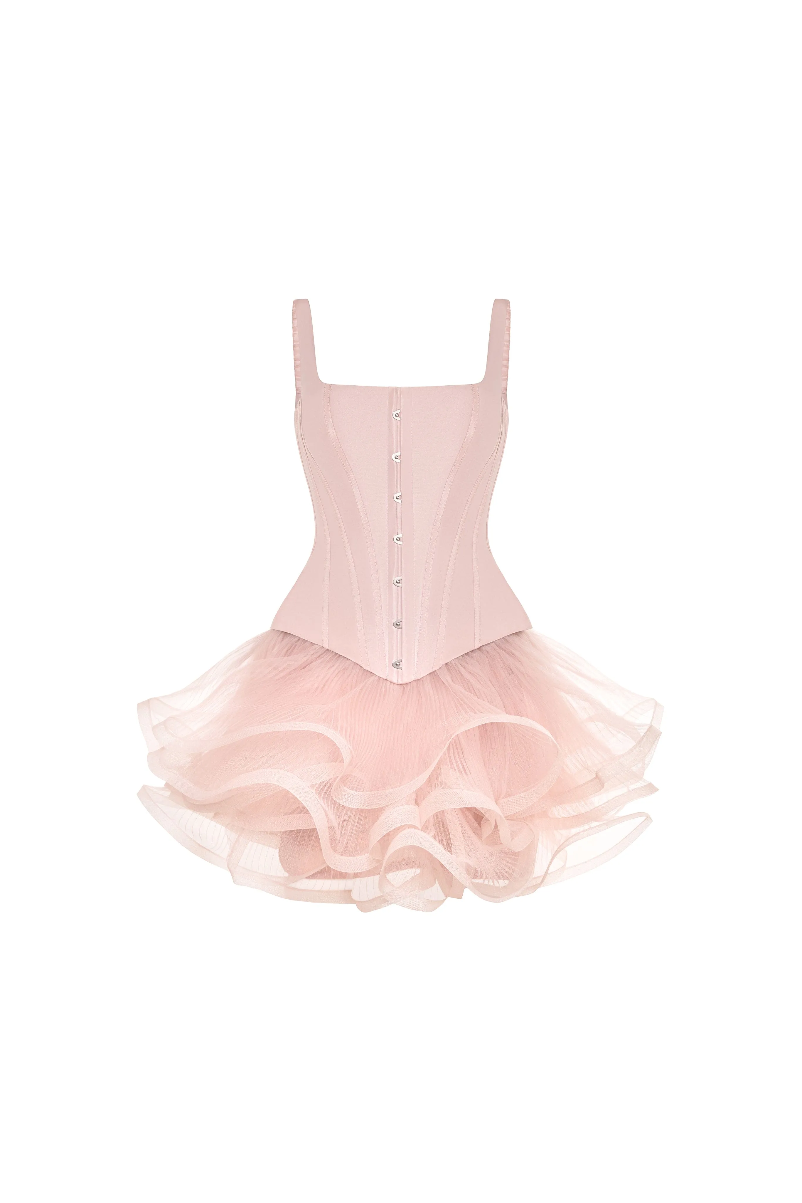 Sculptural flower-like pink mini skirt sold by Milla product image thumbnail 2