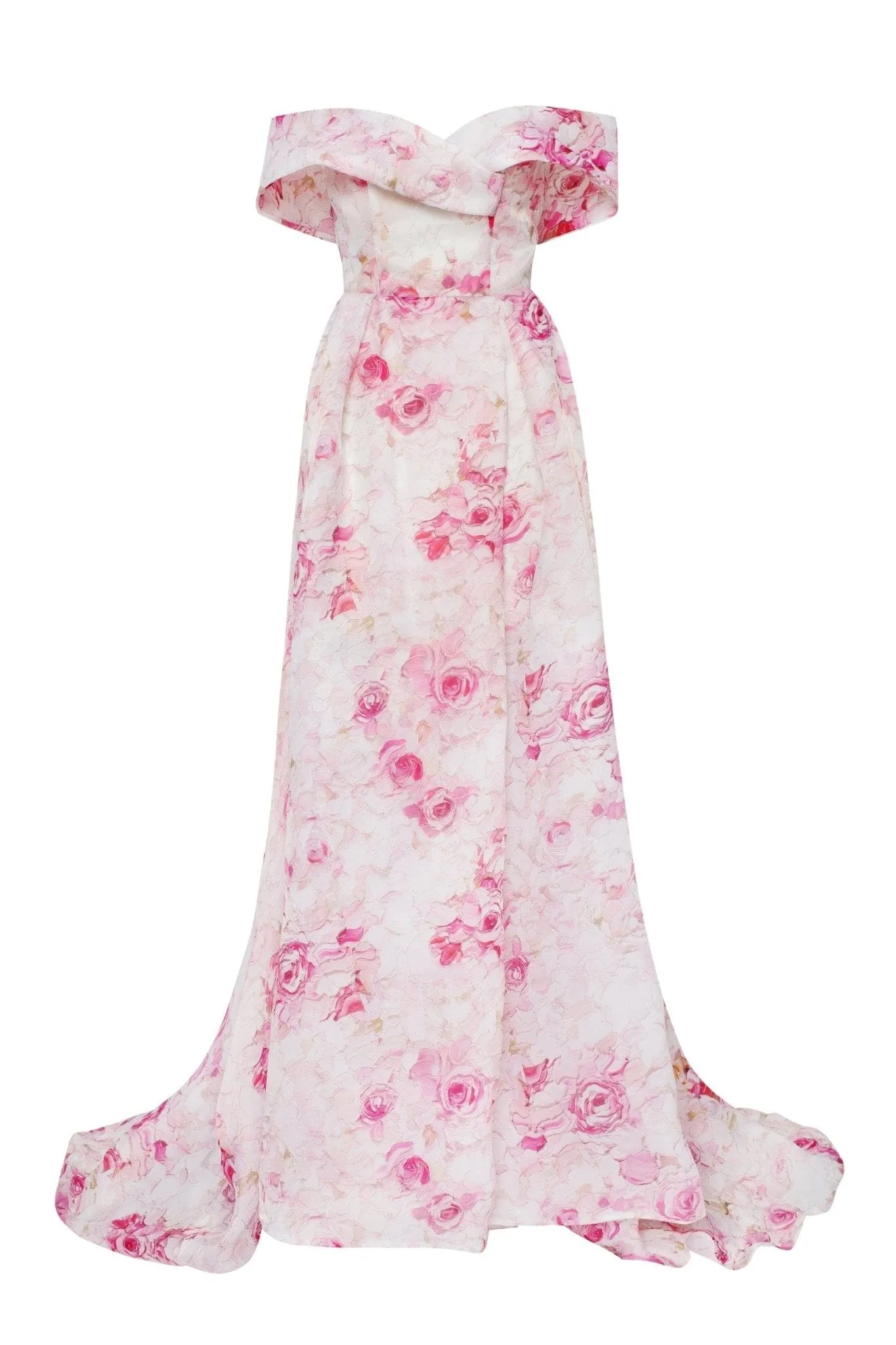 Pink Peony Chic off-the-shoulder floral maxi dress sold by Milla product image thumbnail 2