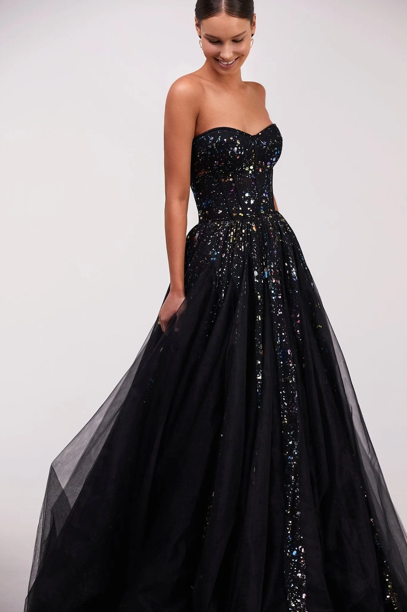Grace sparkly maxi evening gown sold by Milla