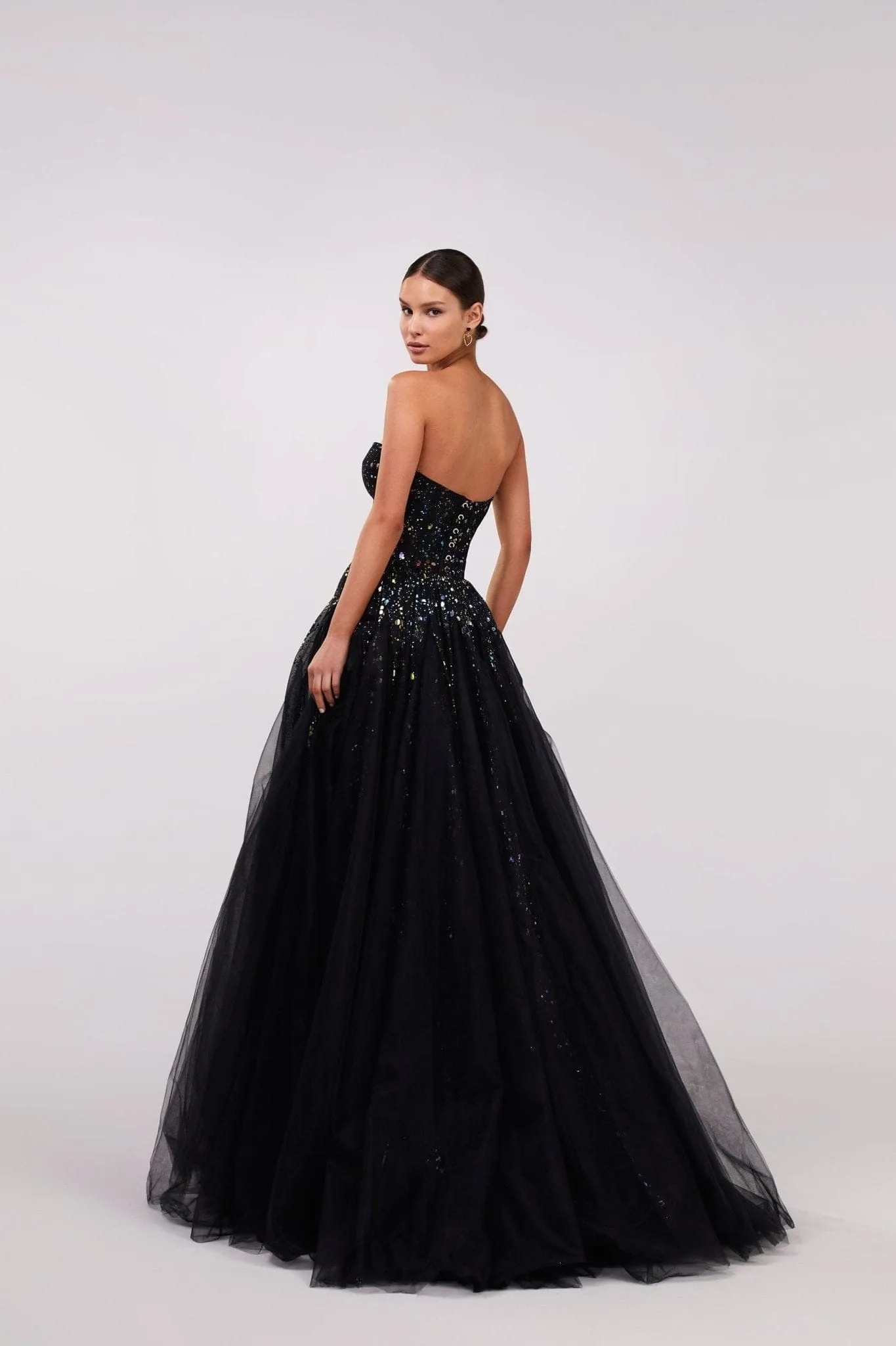Grace sparkly maxi evening gown sold by Milla product image thumbnail 3