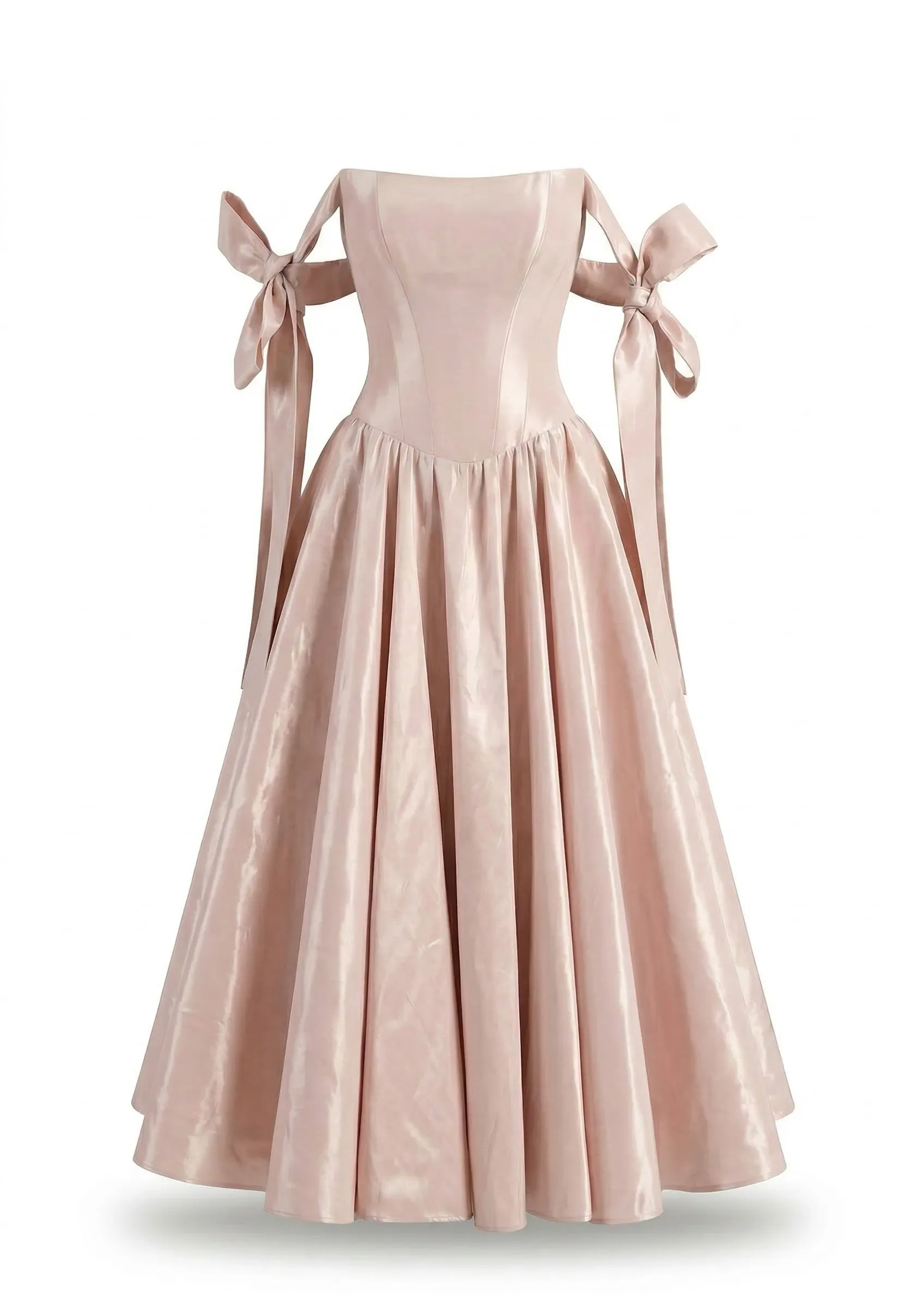 Misty Rose Taffeta Corset Midi Dress sold by Milla product image thumbnail 2