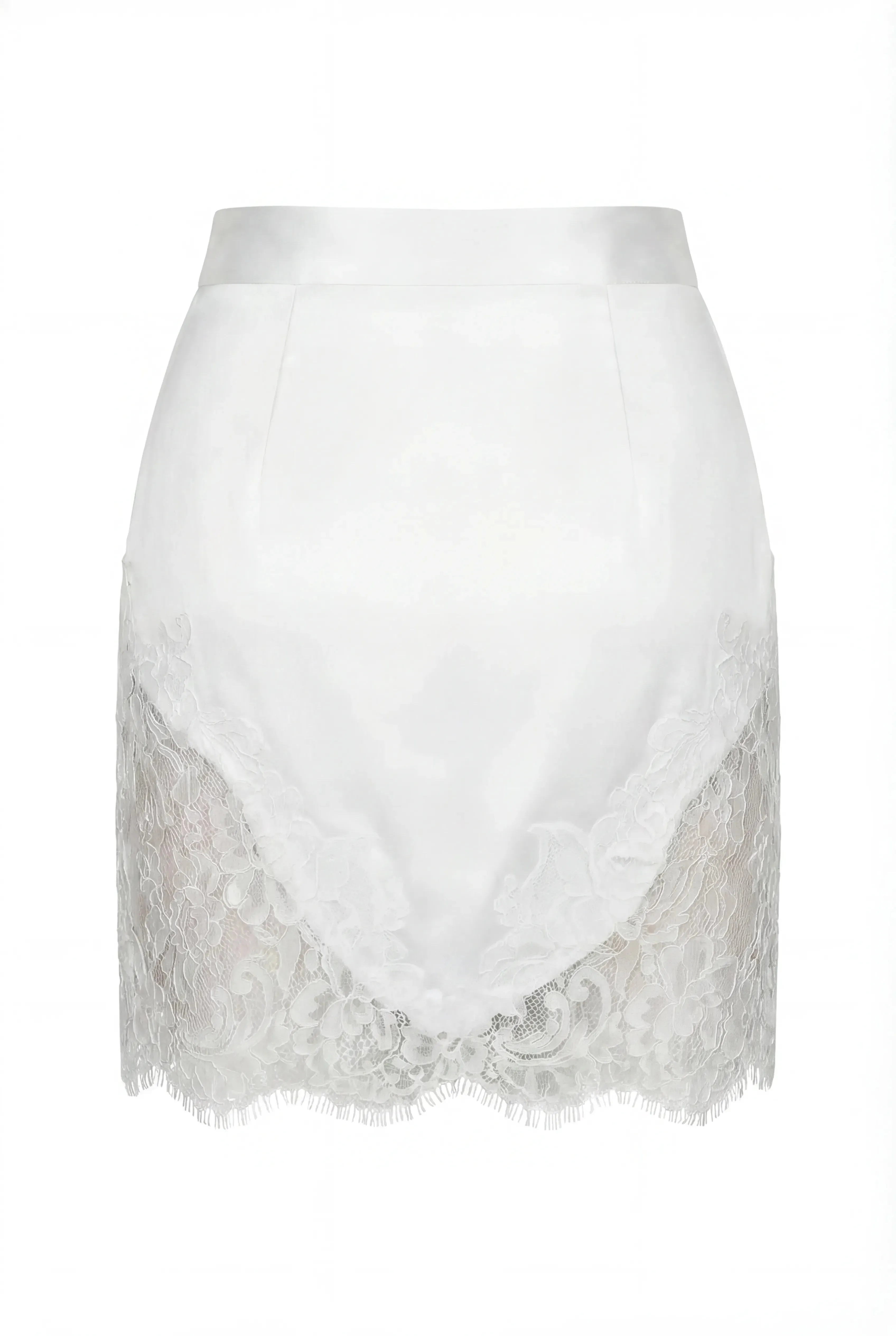 Chantilly Lace White Mini Skirt sold by Milla product image thumbnail 2