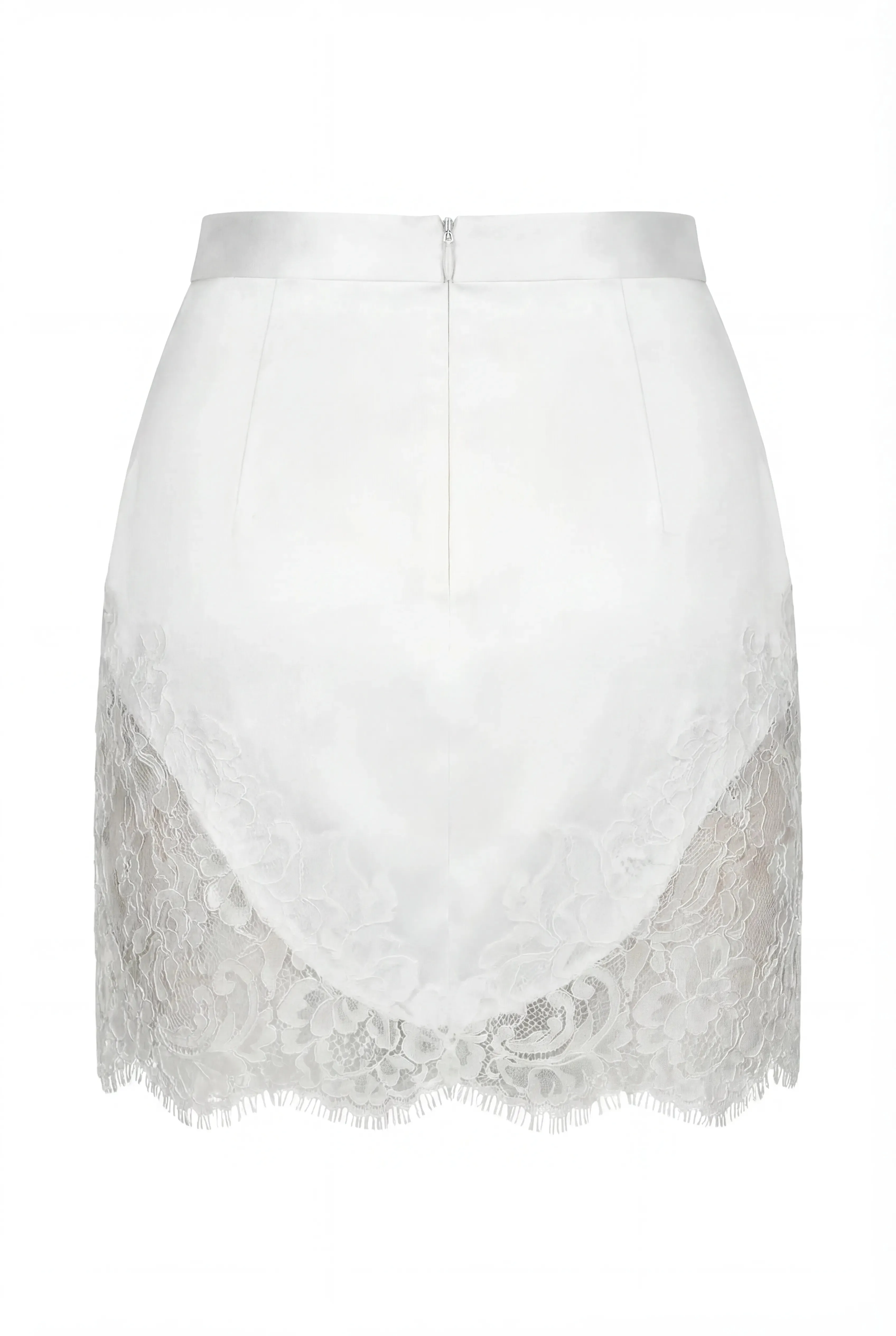 Chantilly Lace White Mini Skirt sold by Milla product image thumbnail 4
