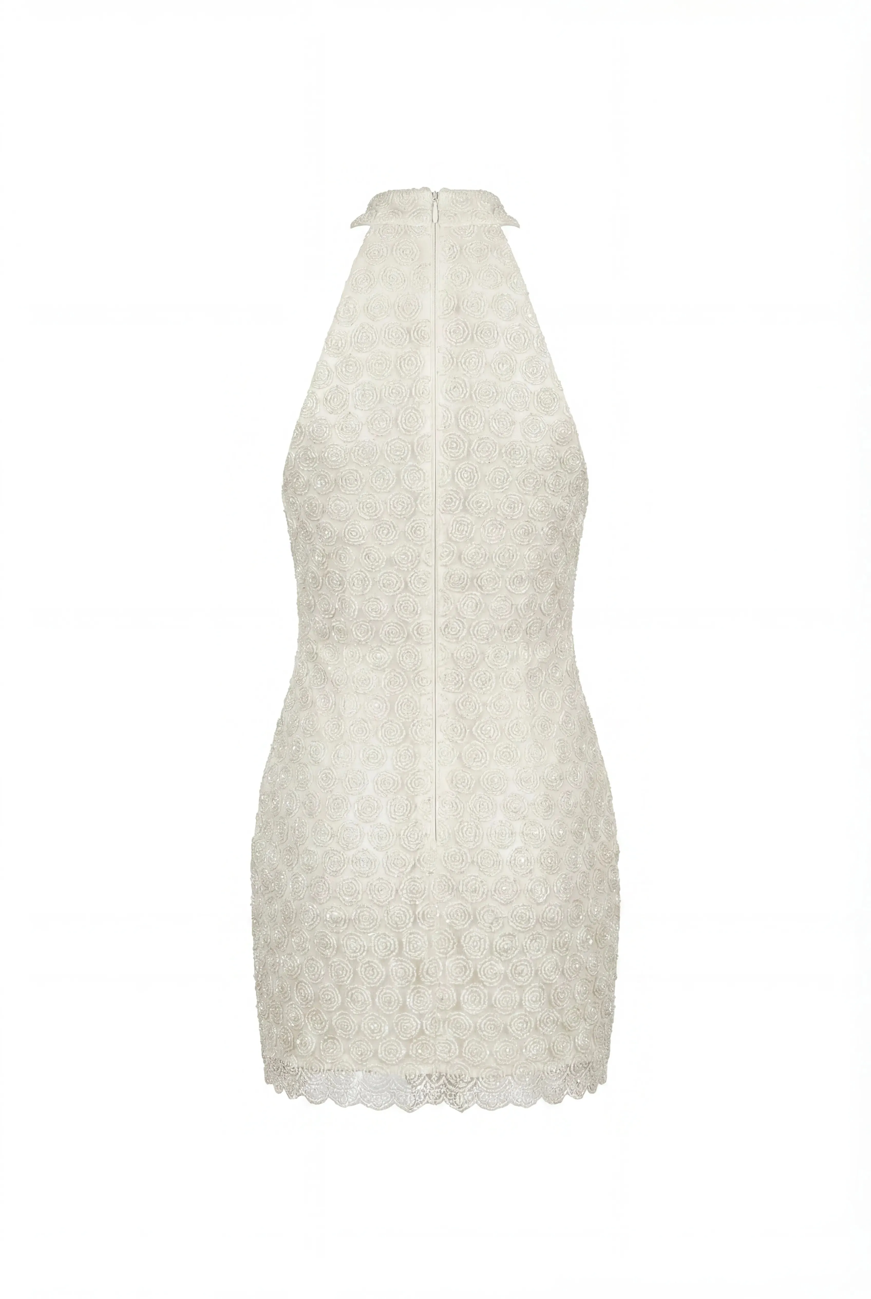 Fitted Lace Ivory Mini Dress sold by Milla product image thumbnail 4