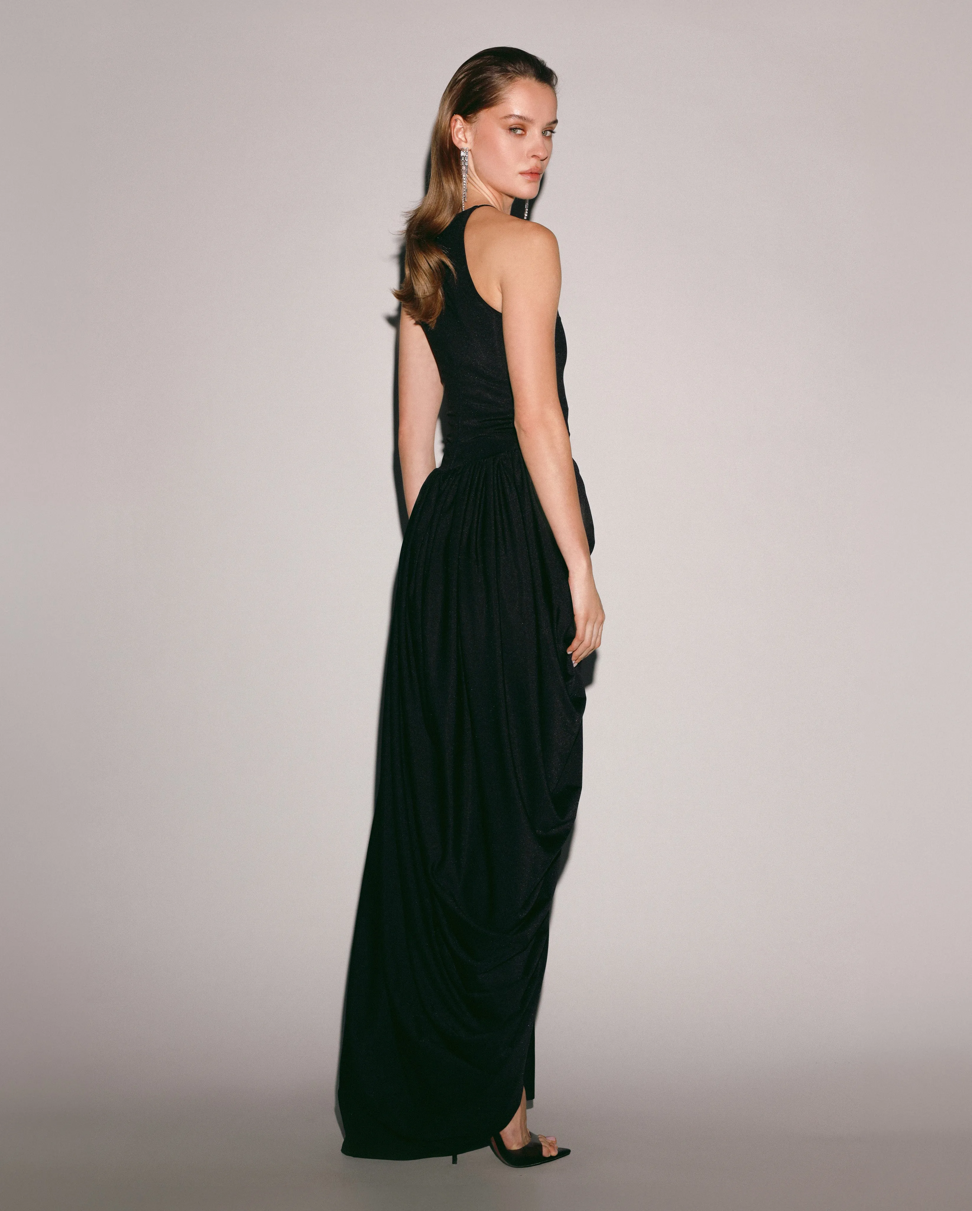 Black Elastic Maxi Dress sold by Milla product image thumbnail 3