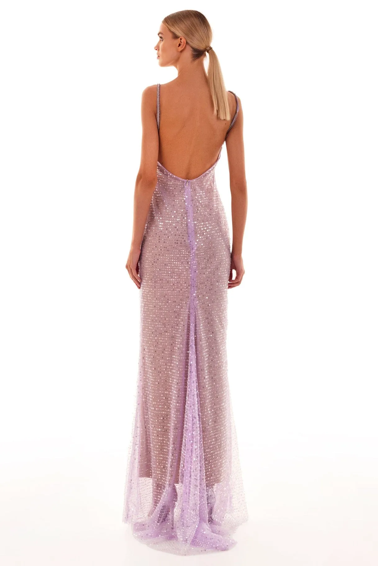 Gala lavender glittering maxi dress sold by Milla product image thumbnail 4