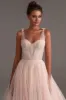 Peach Multi-Layered Tulle Gown sold by Milla