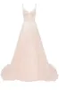 Peach Multi-Layered Tulle Gown sold by Milla