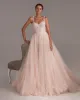 Peach Multi-Layered Tulle Gown sold by Milla