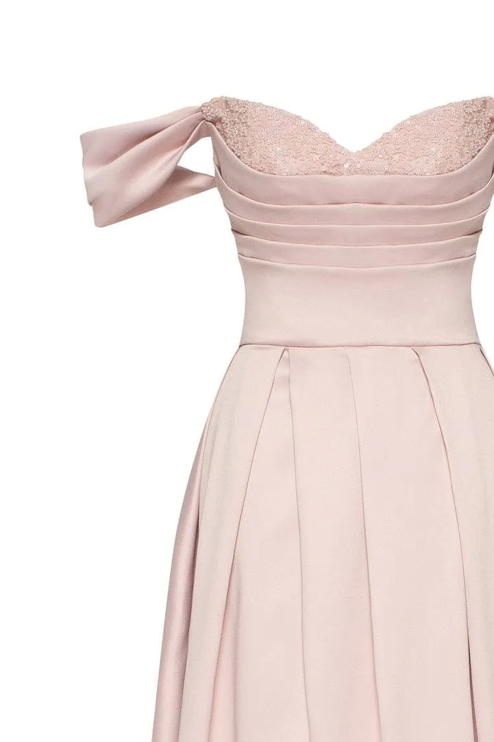 Misty Rose Princess heart-shaped neckline gown sold by Milla product image thumbnail 5