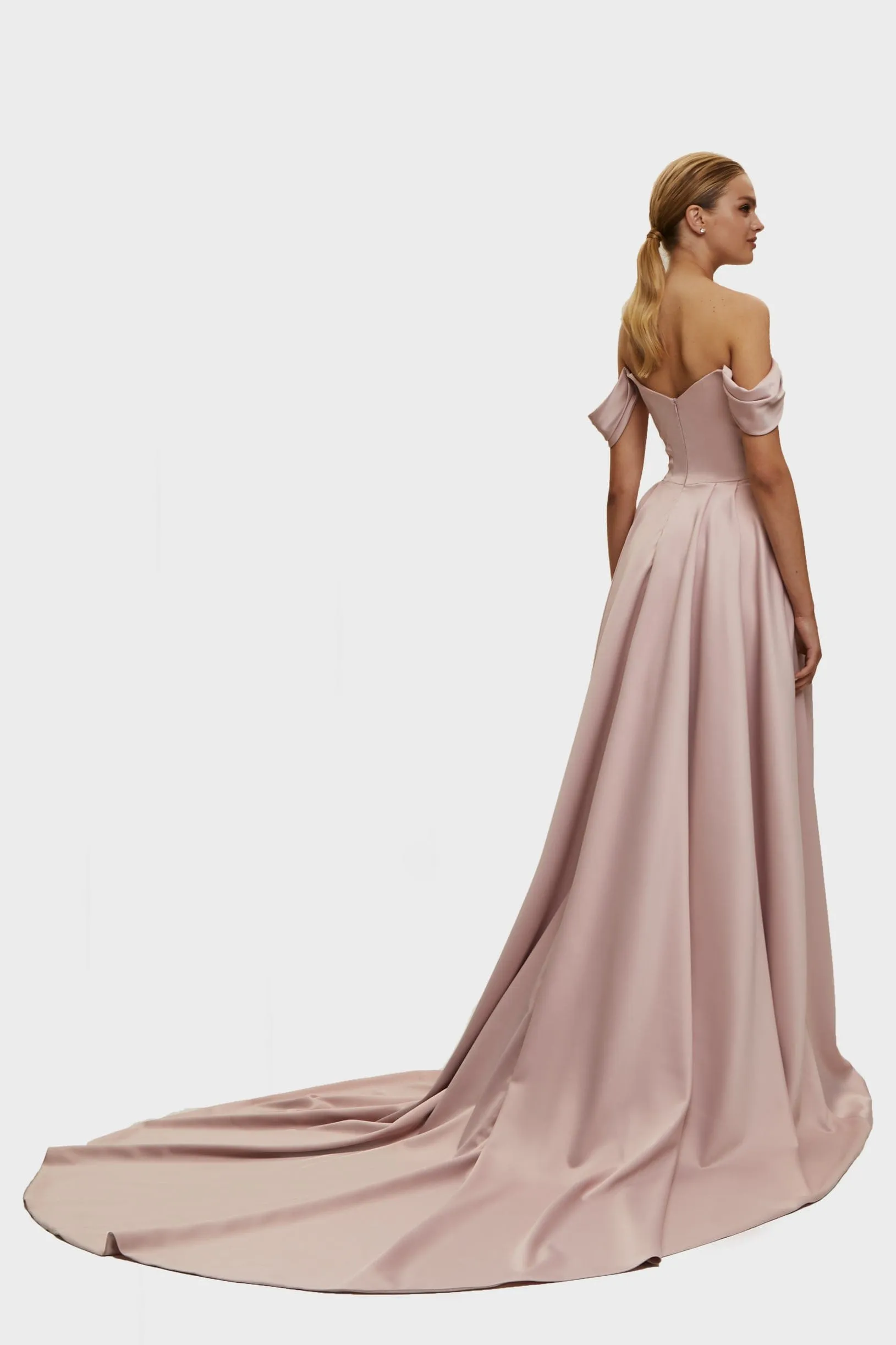 Misty Rose Princess heart-shaped neckline gown sold by Milla product image thumbnail 4
