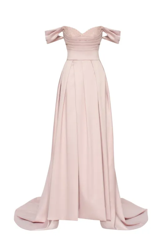 Misty Rose Princess heart-shaped neckline gown sold by Milla