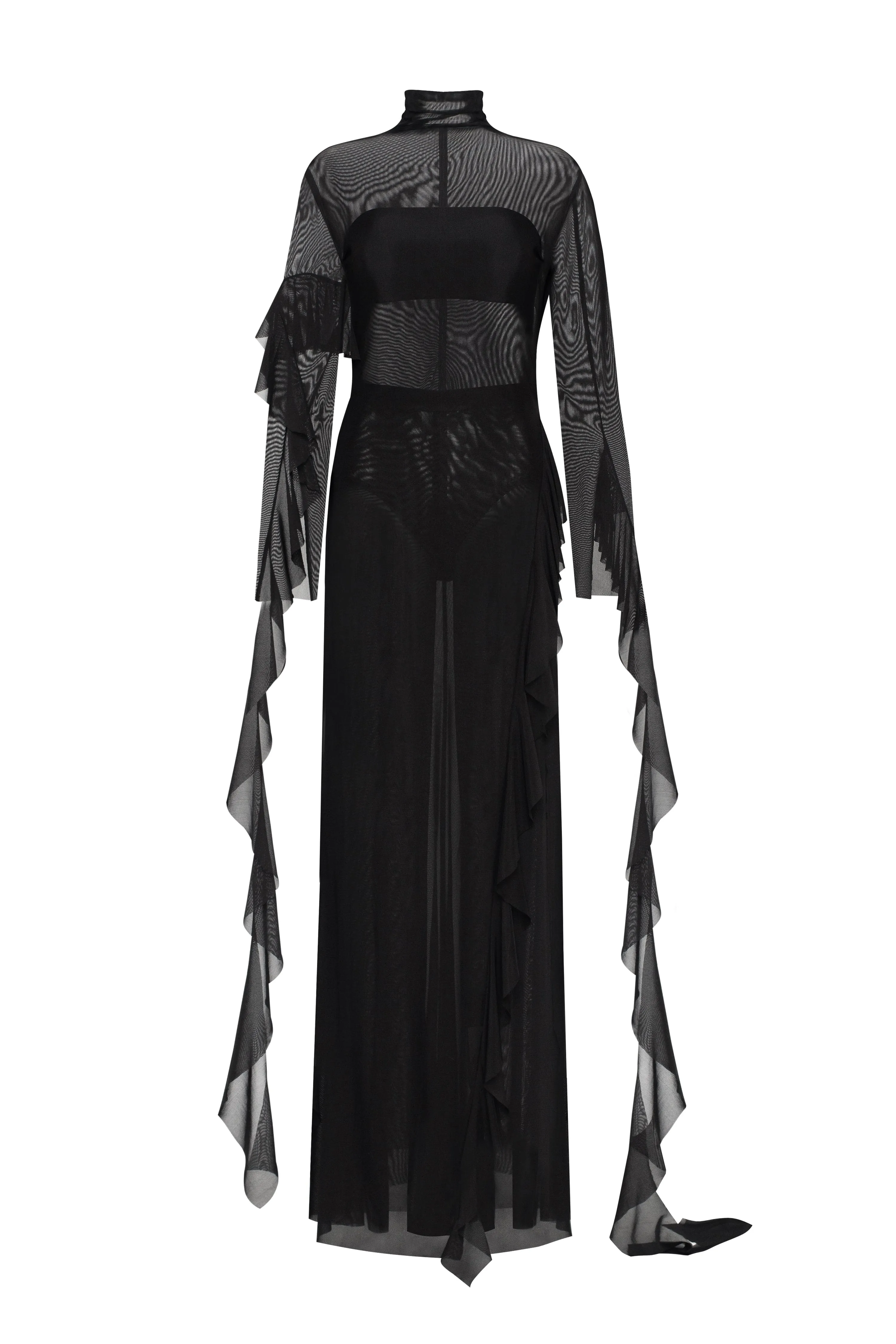 Chic sheer co-ord set in black, Xo Xo sold by Milla