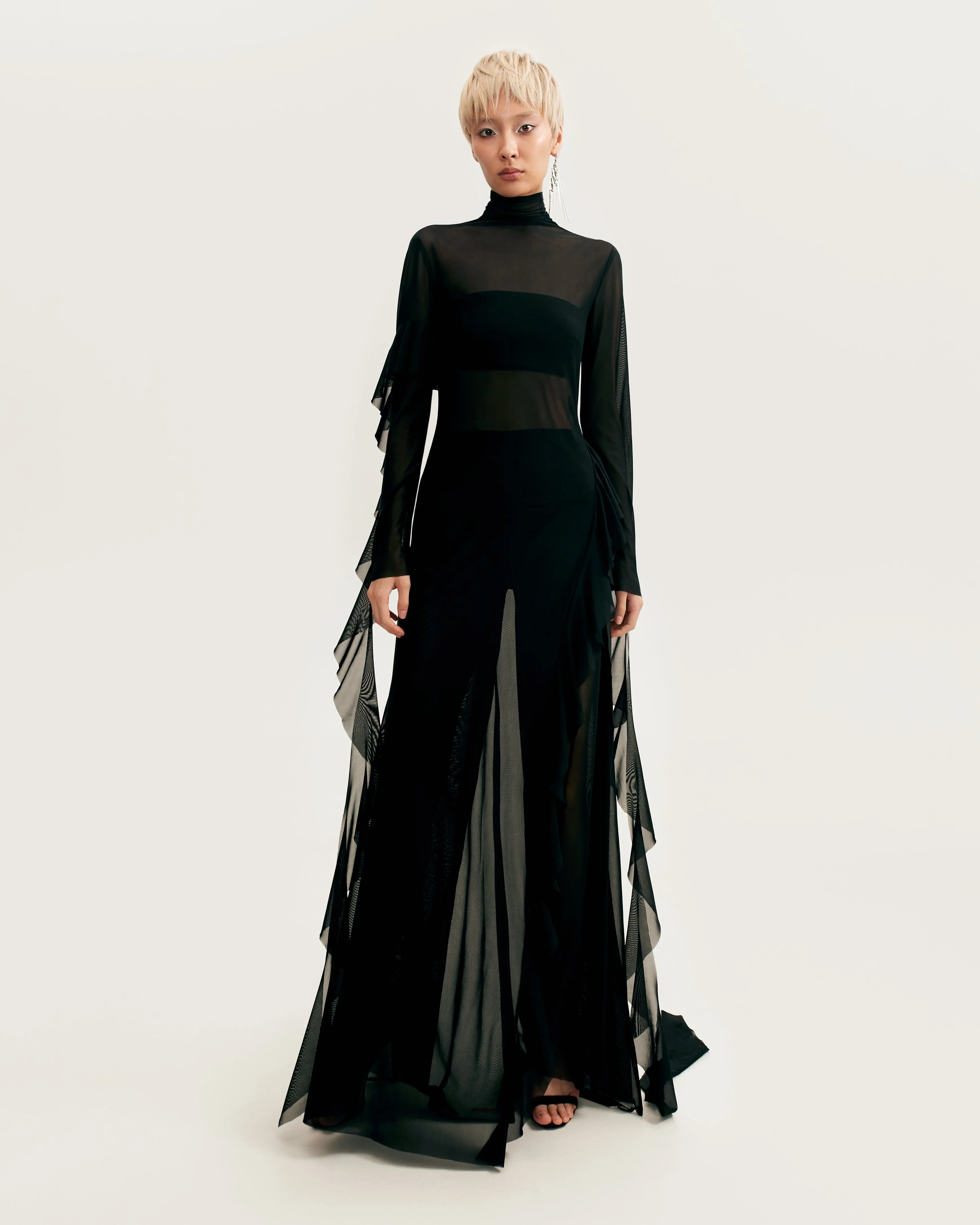 Chic sheer co-ord set in black, Xo Xo sold by Milla product image thumbnail 2