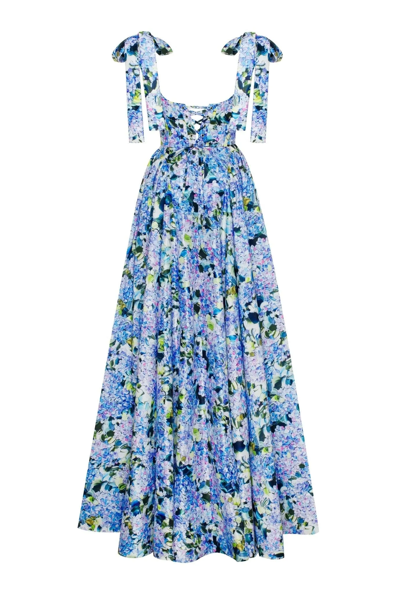 Blue Hydrangea strapped maxi dress sold by Milla product image thumbnail 3