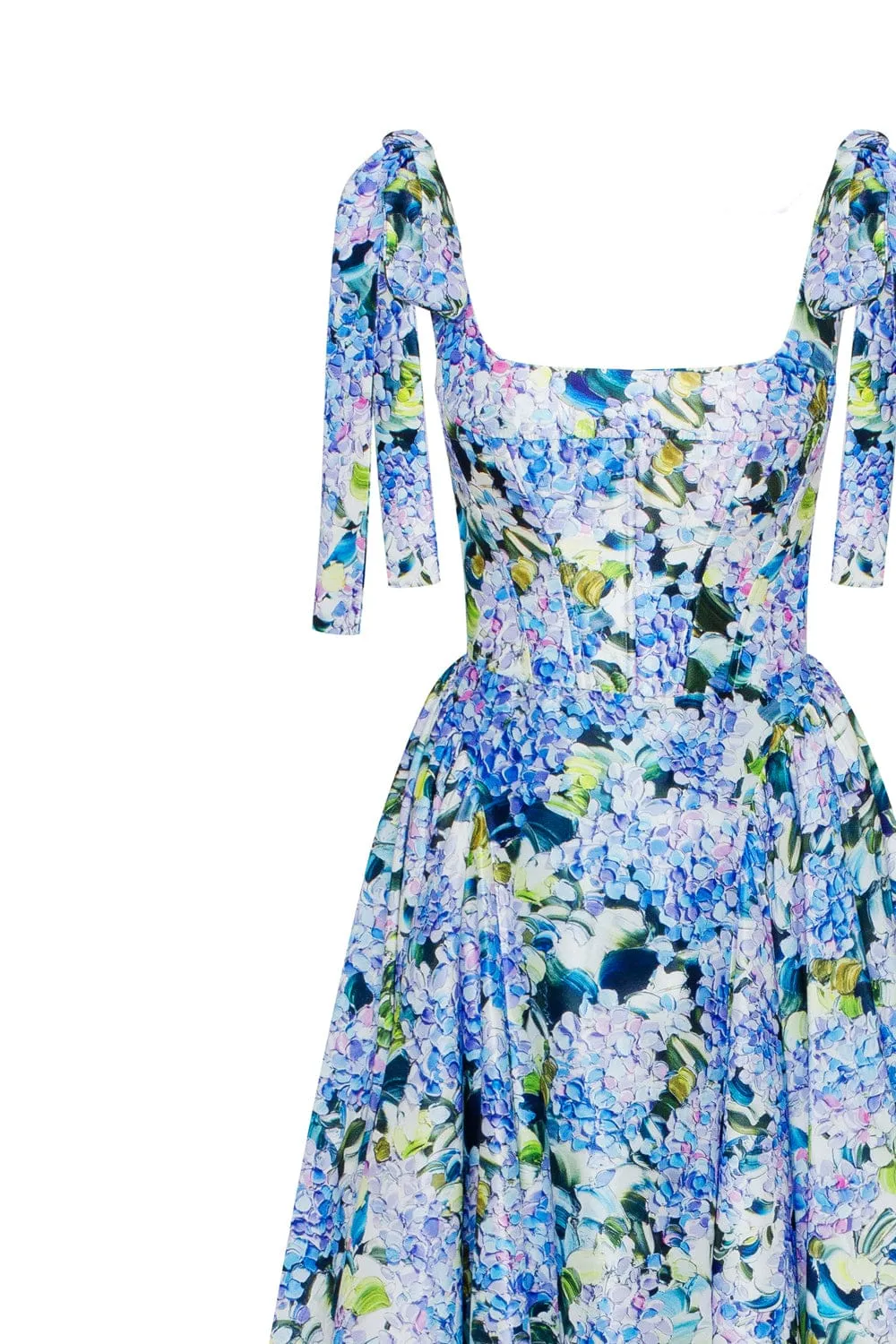 Blue Hydrangea strapped maxi dress sold by Milla product image thumbnail 5