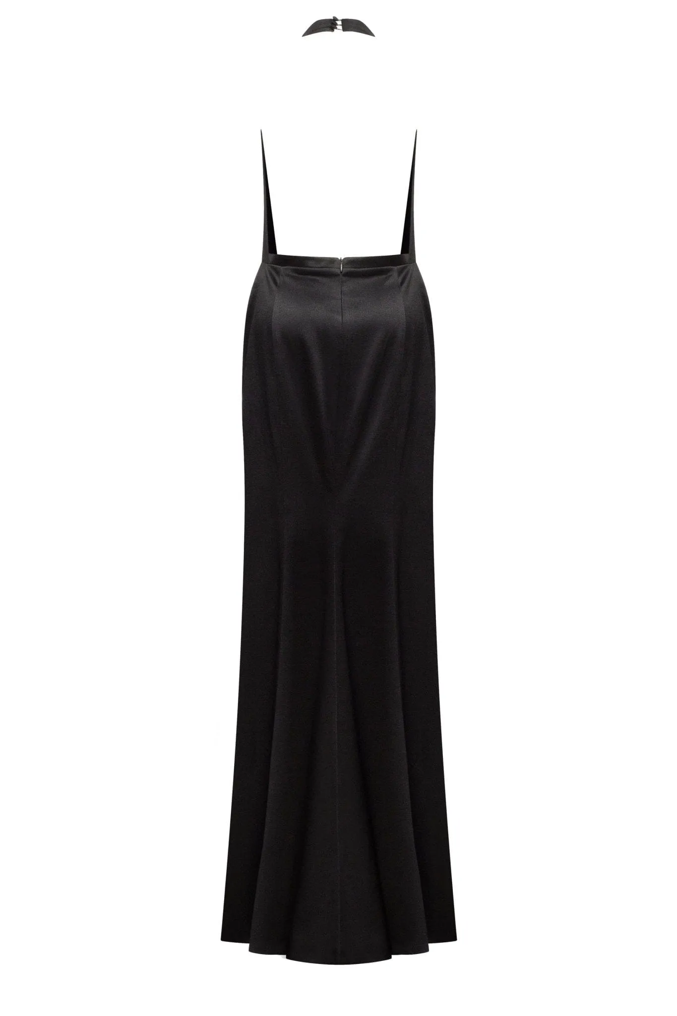 Black Mock neck sleeveless low slit dress sold by Milla product image thumbnail 3