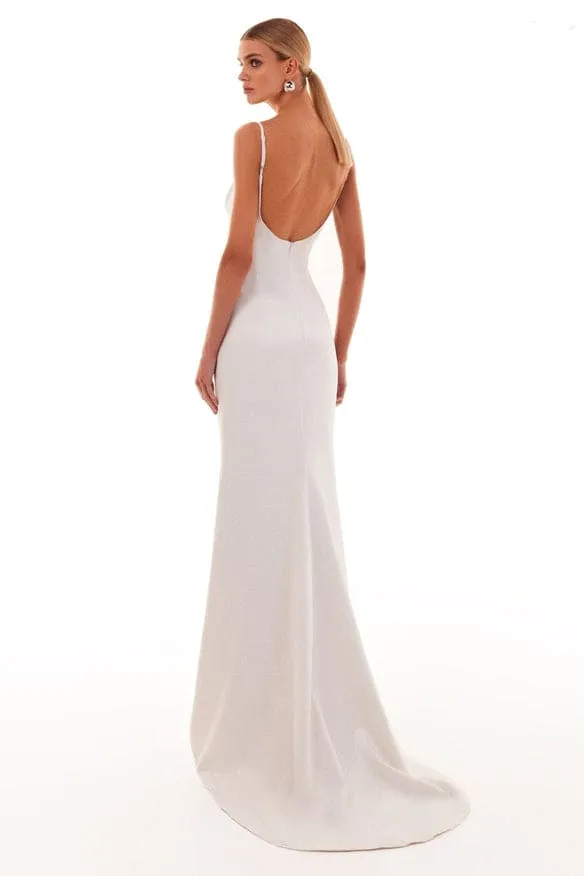 Chic mermaid maxi dress in white sold by Milla product image thumbnail 4