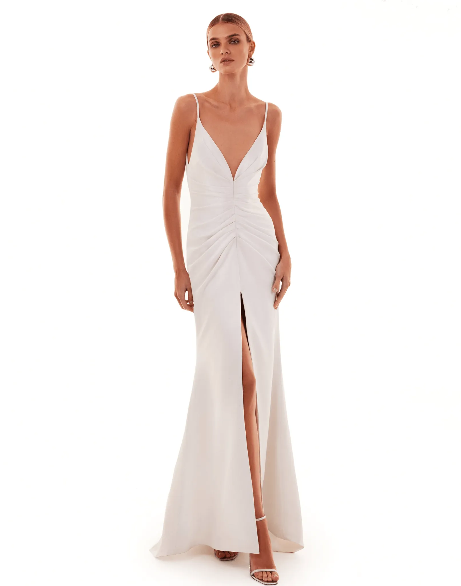 Chic mermaid maxi dress in white sold by Milla product image thumbnail 2