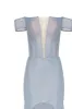 Long off-the-shoulder prom dress with inner skirt sold by Milla