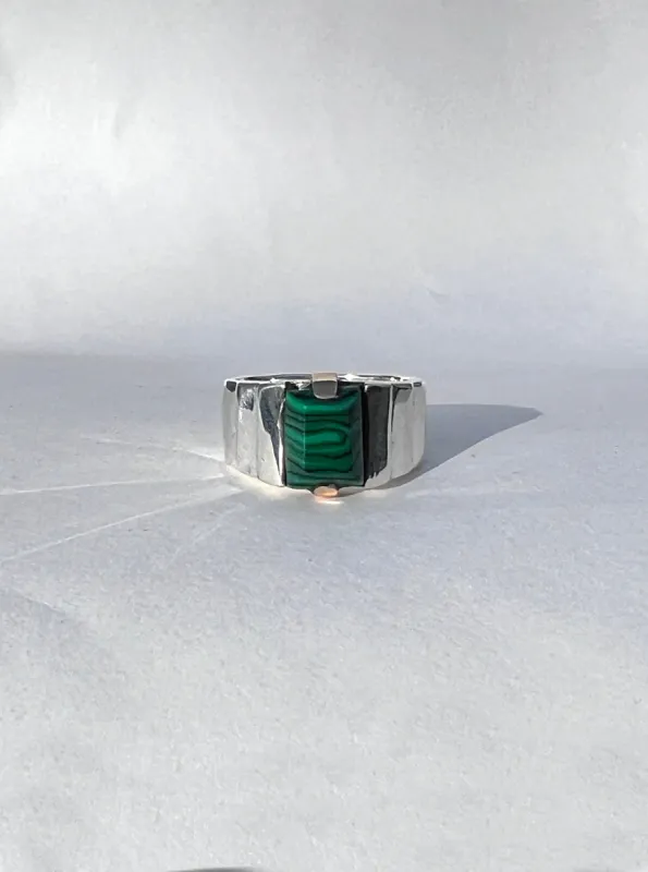 Small Ari Ring in Malachite sold by Maiden Name