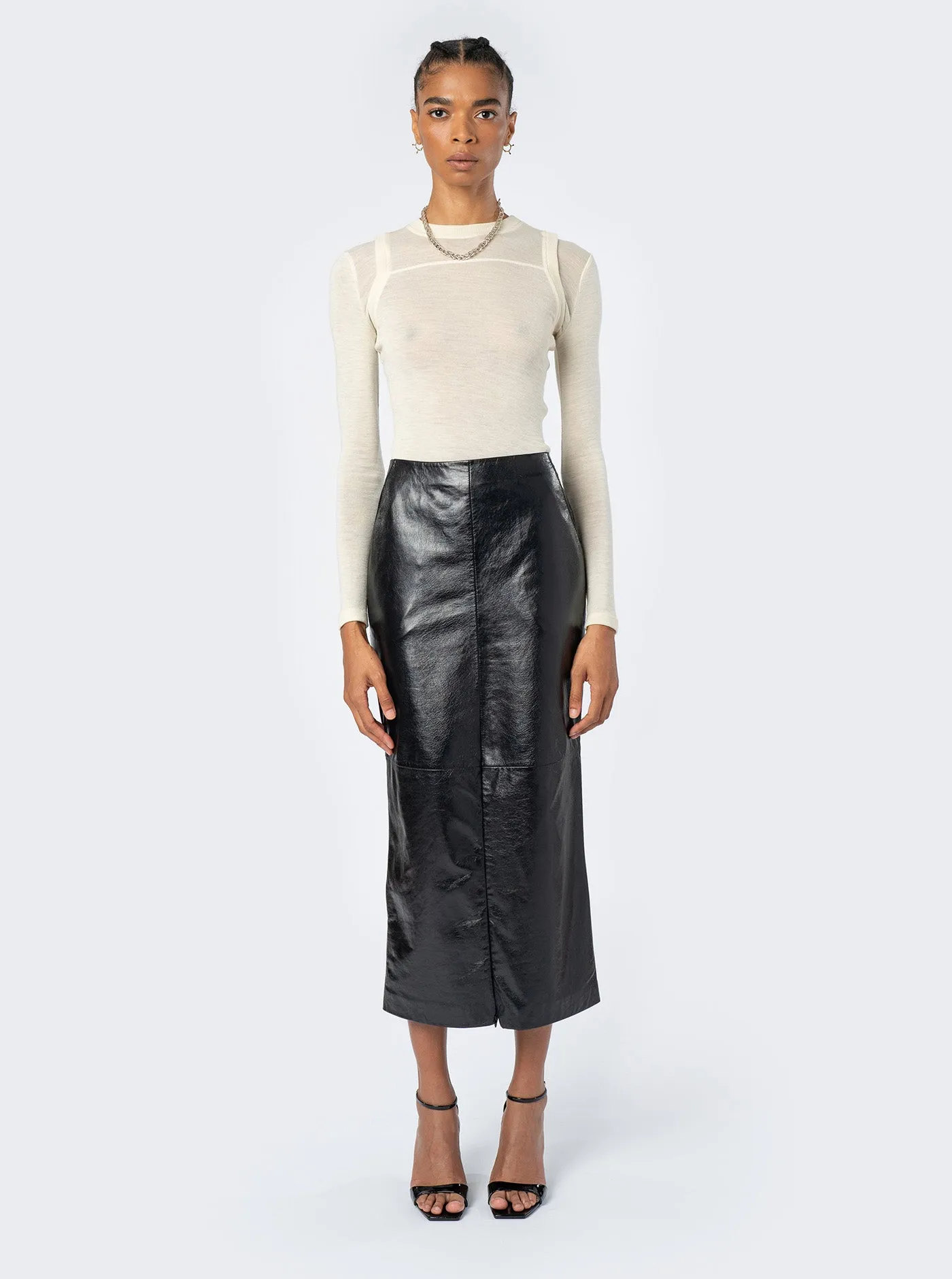 Alice Skirt Leather, Black sold by Maiden Name product image thumbnail 3