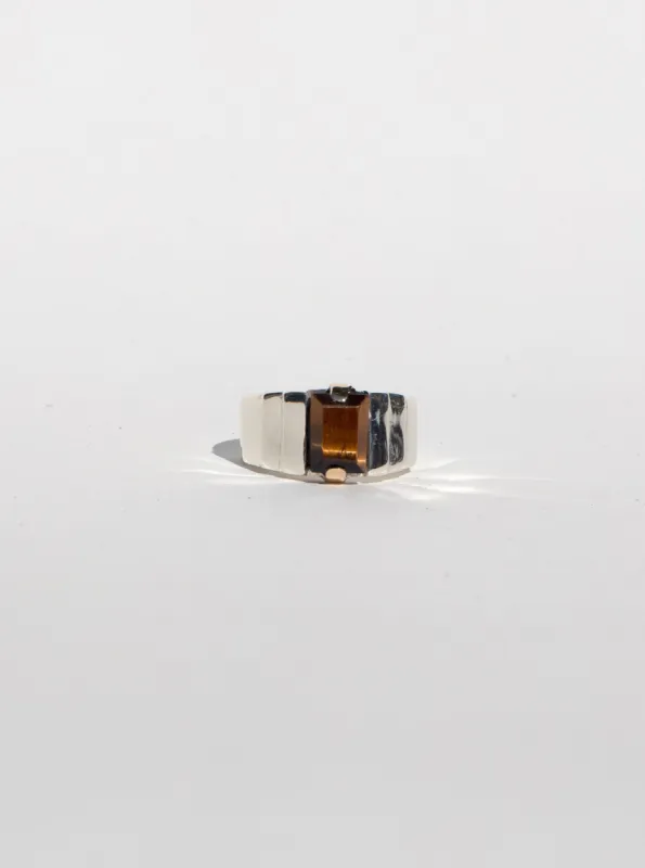 Small Ari Ring in Tiger's Eye sold by Maiden Name