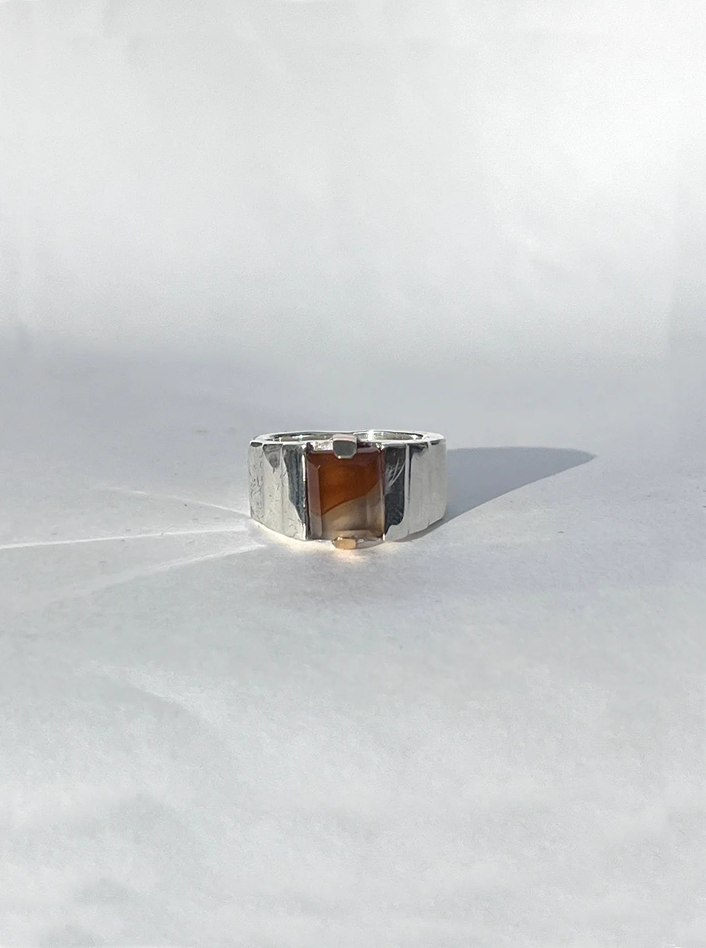 Small Ari Ring in Dual Tone Agate sold by Maiden Name