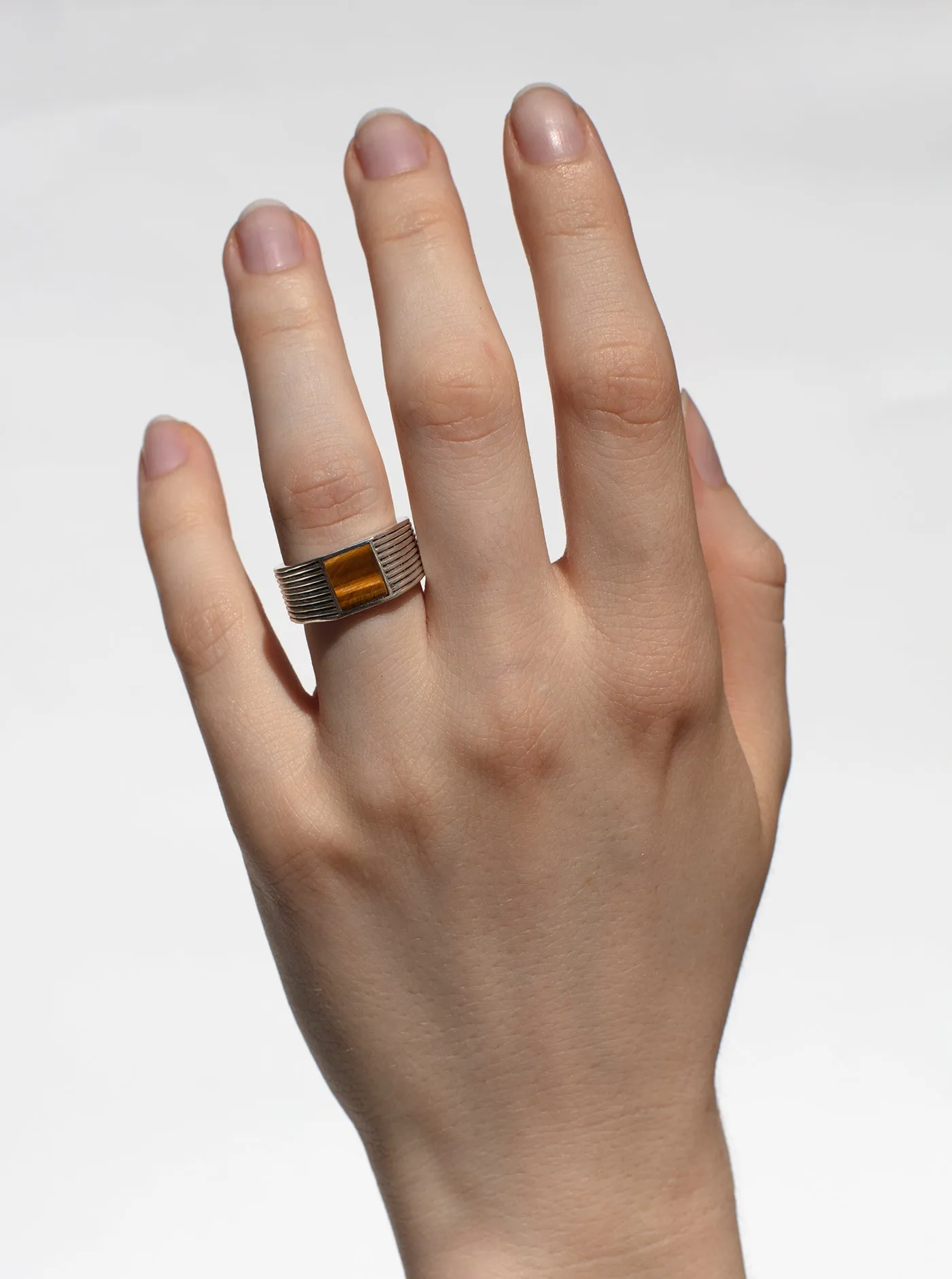 Dan Ring in Tiger's Eye sold by Maiden Name product image thumbnail 3