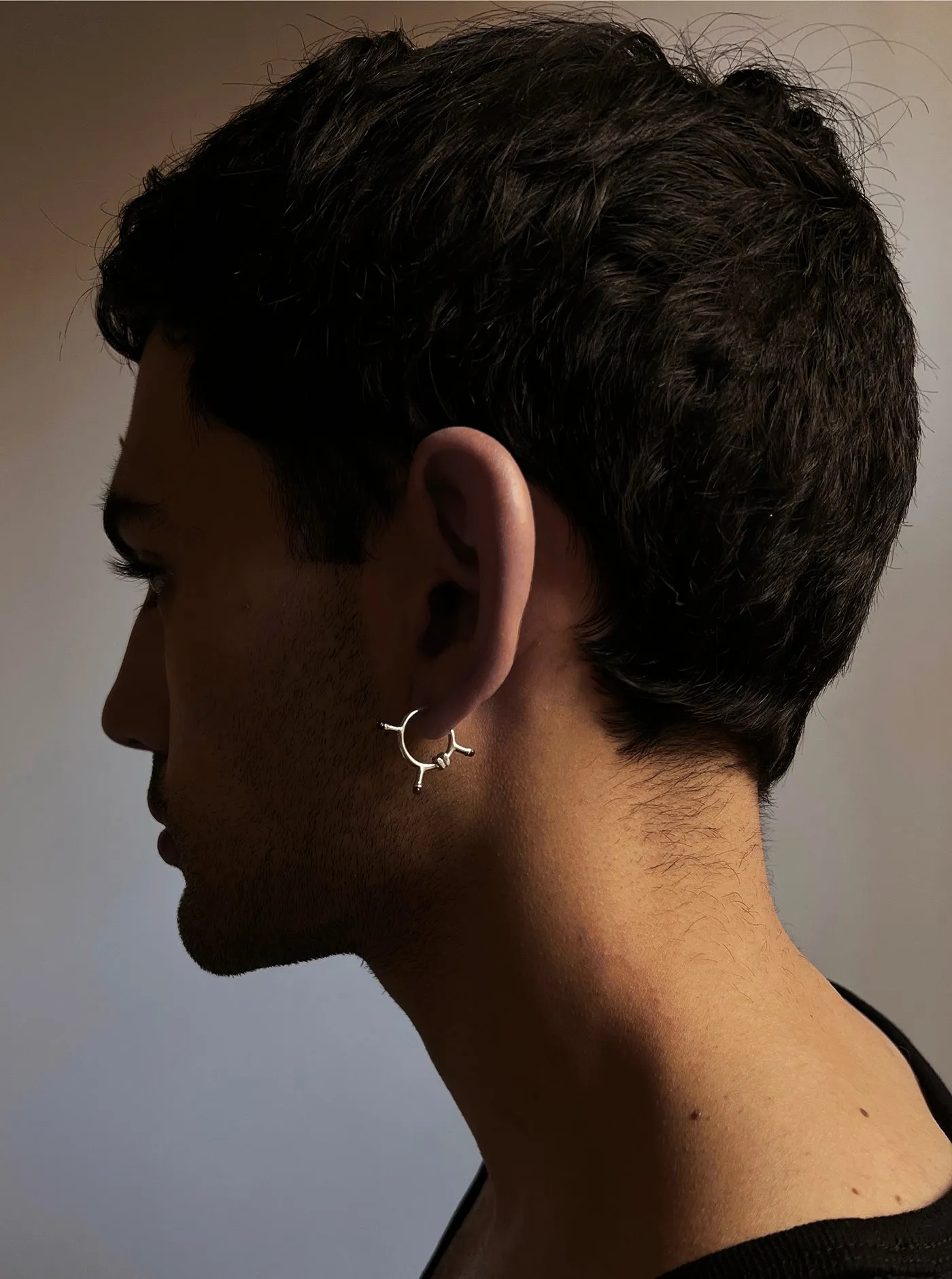 Diep Earrings in Gold Vermeil and Tiger's Eye sold by Maiden Name product image thumbnail 3